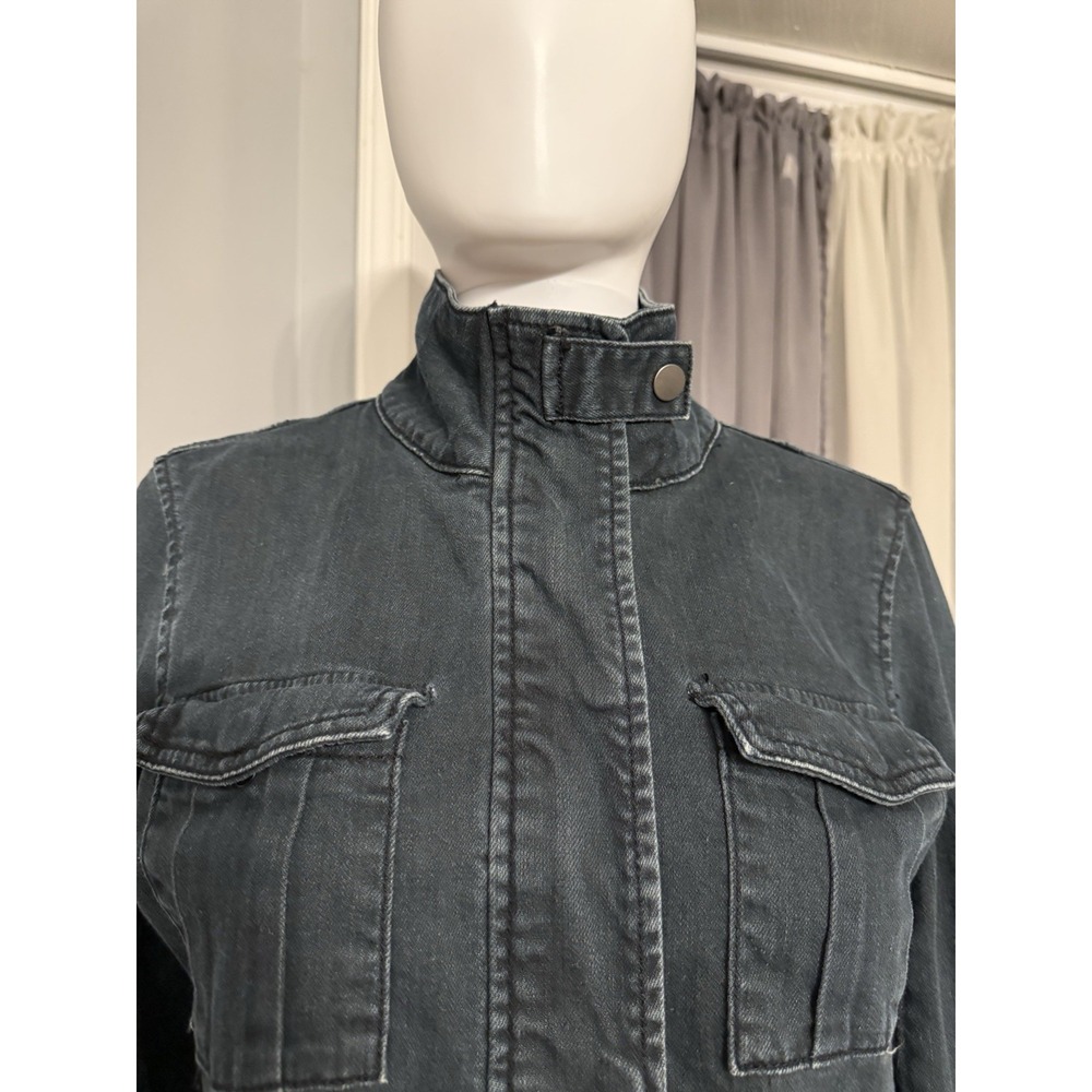 I Heart‎ Ronson Utility Chic Jacket Adjustable Long Sleeve Dark Blue Size M - Picture 2 of 10